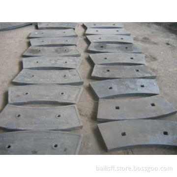 High Cr Iron Cast Ball Mill Liners More Than HRC52 Hardness